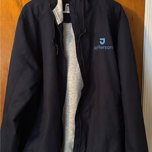 Champion Navy Blue Jefferson  Windbreaker Jacket